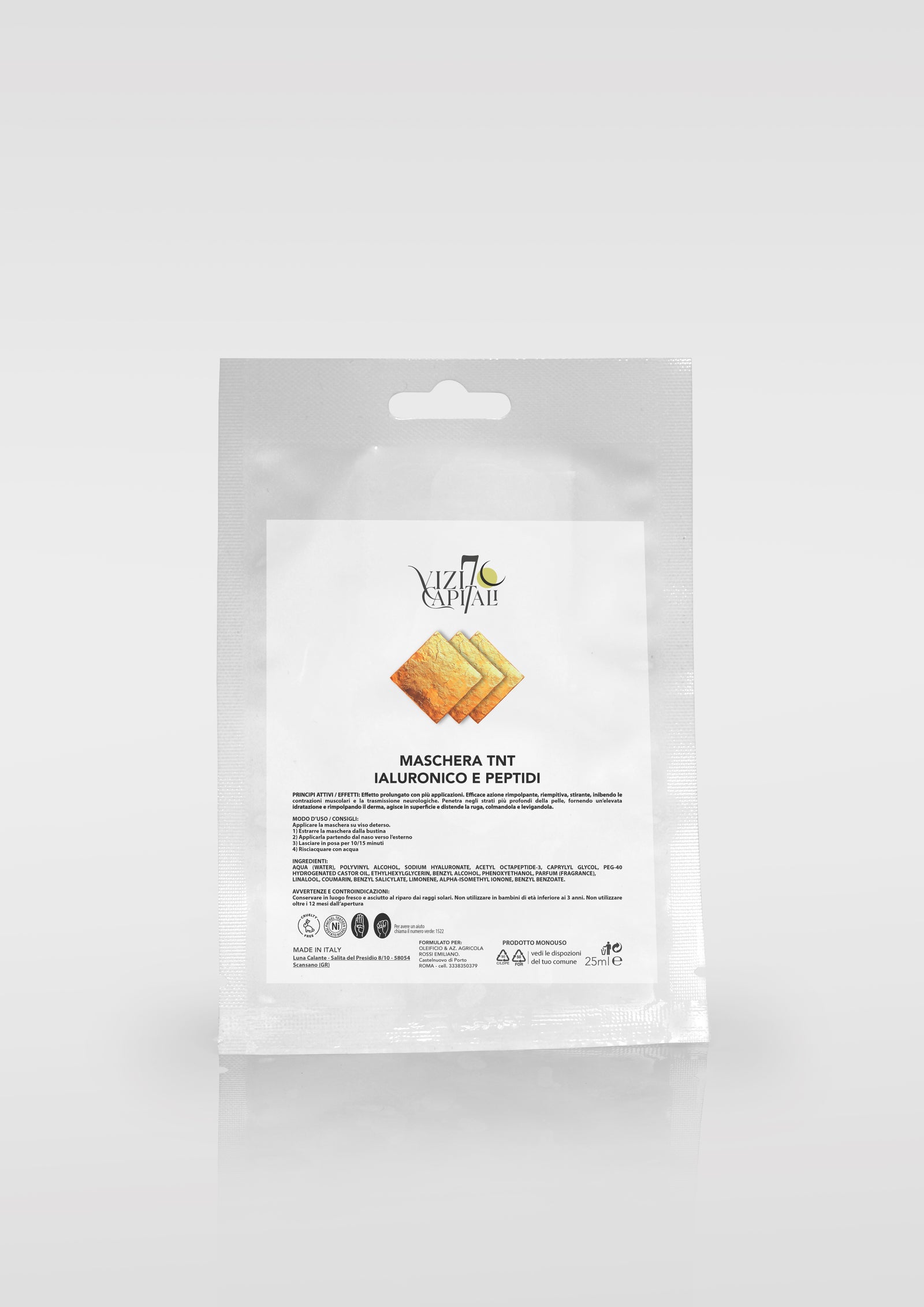 Maschera TNT Ialuronico e Peptidi