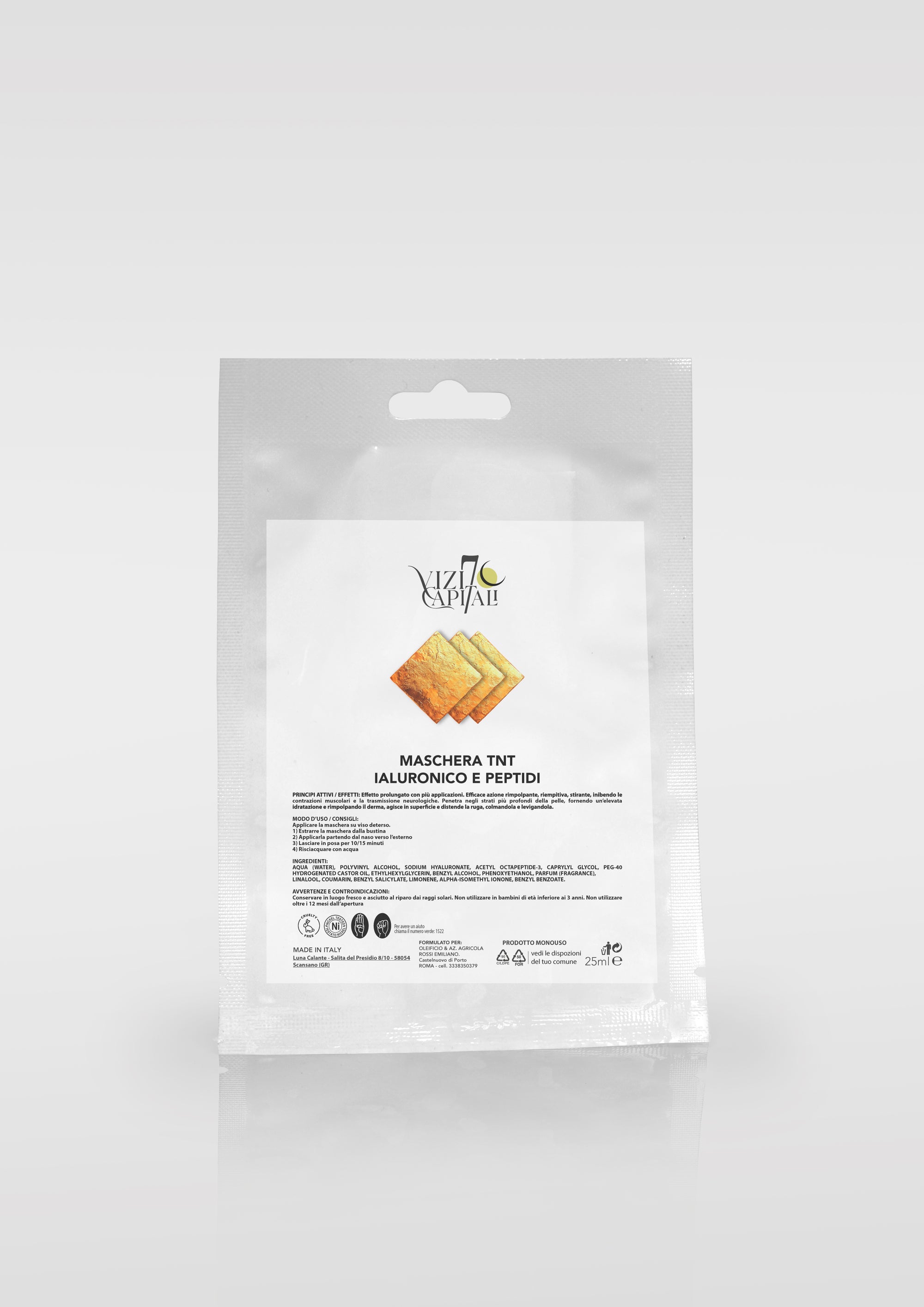 Maschera TNT Ialuronico e Peptidi