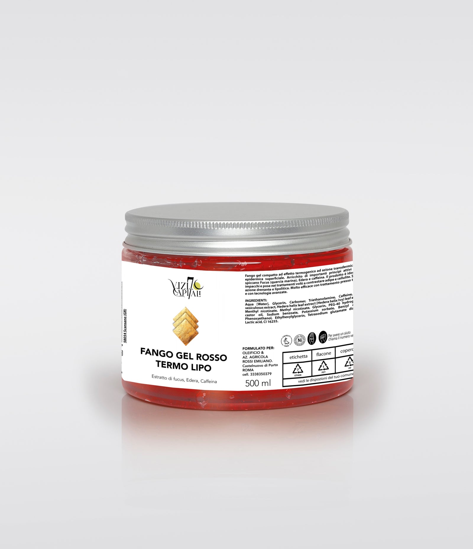 Fango gel Rosso termo Lipo