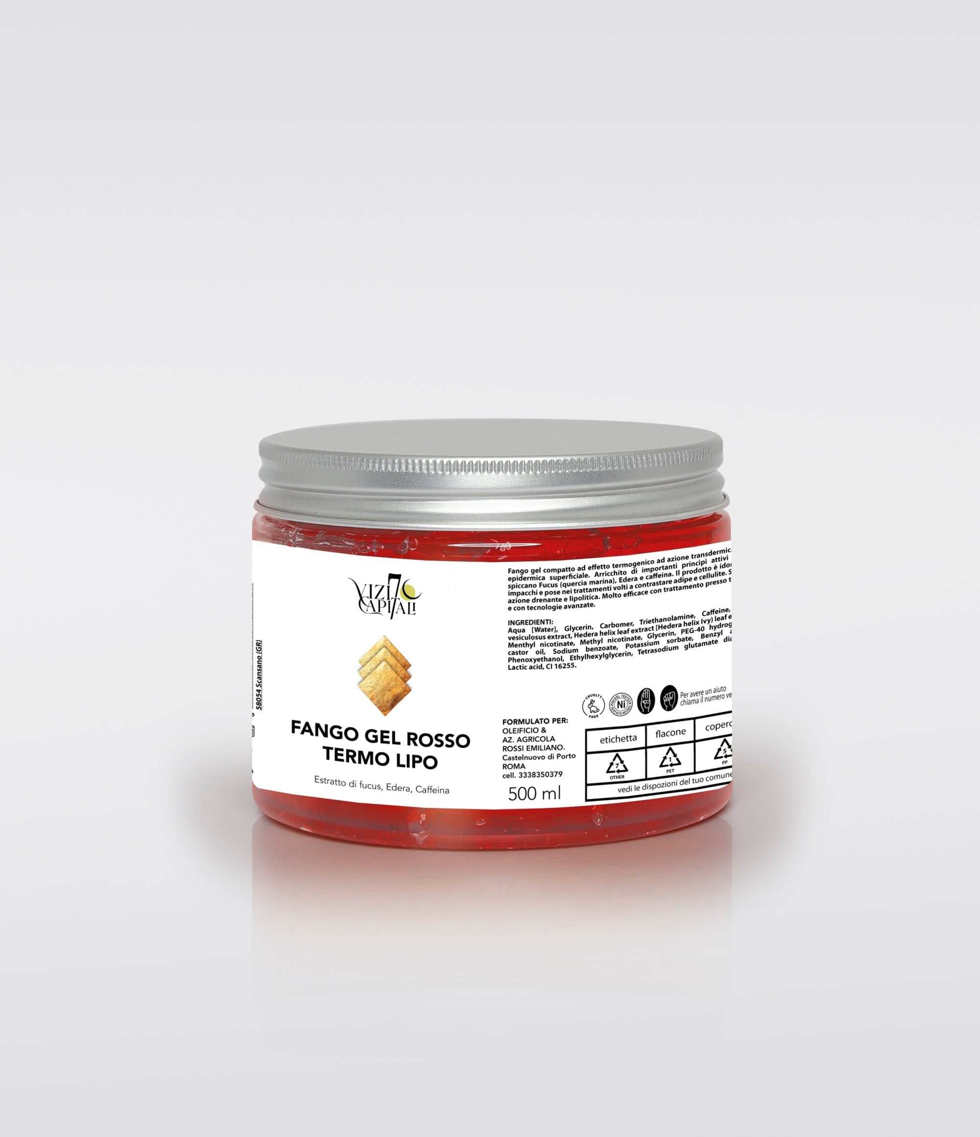 Fango gel Rosso termo Lipo